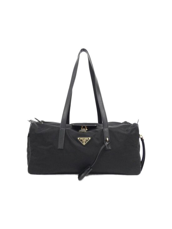 Prada Boston Bag Gold Nero - Picture 1 of 8
